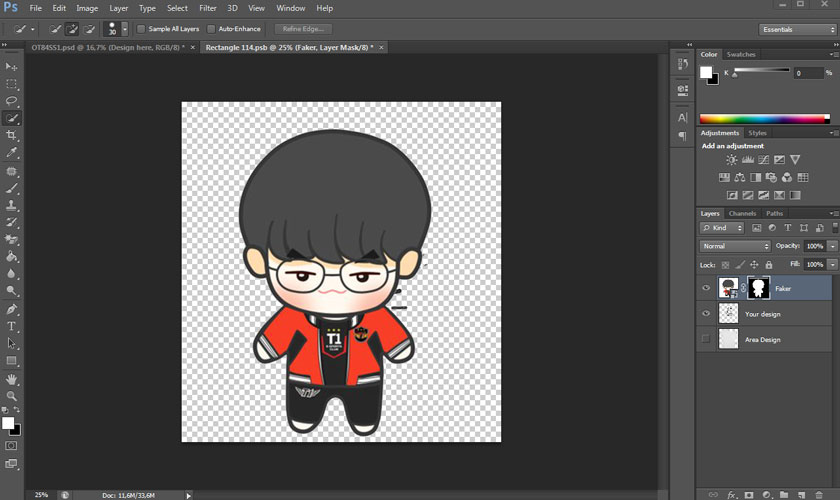click OK to create a selection