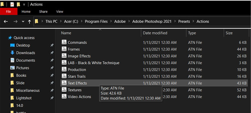  the version of Photoshop you are using. applications