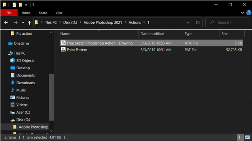 Open file “.atn”