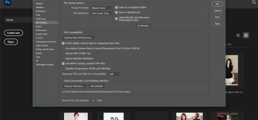 Select the feature compatible with large files