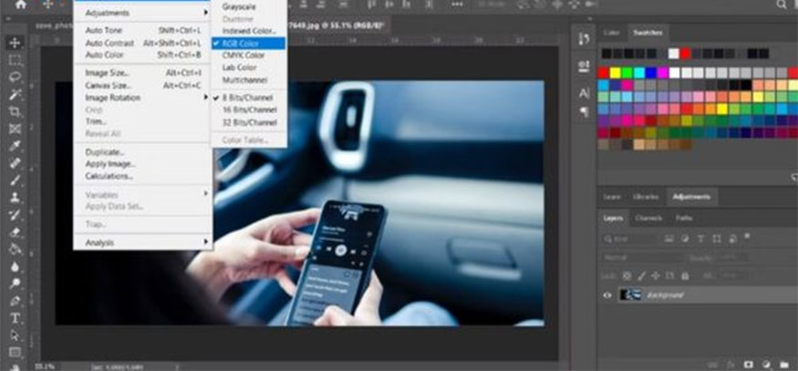 Changing the color mode