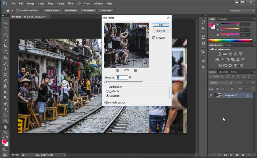 adjust the parameters as shown