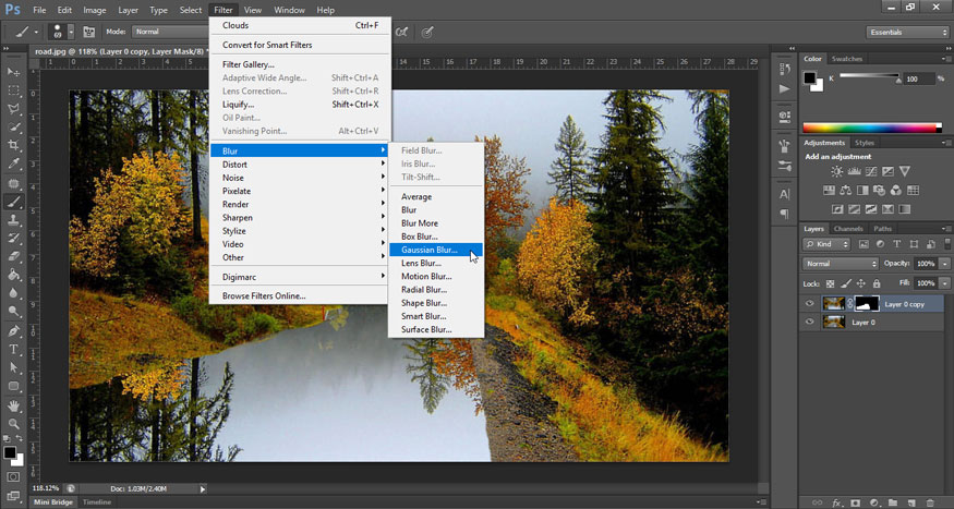 Gaussian Blur.