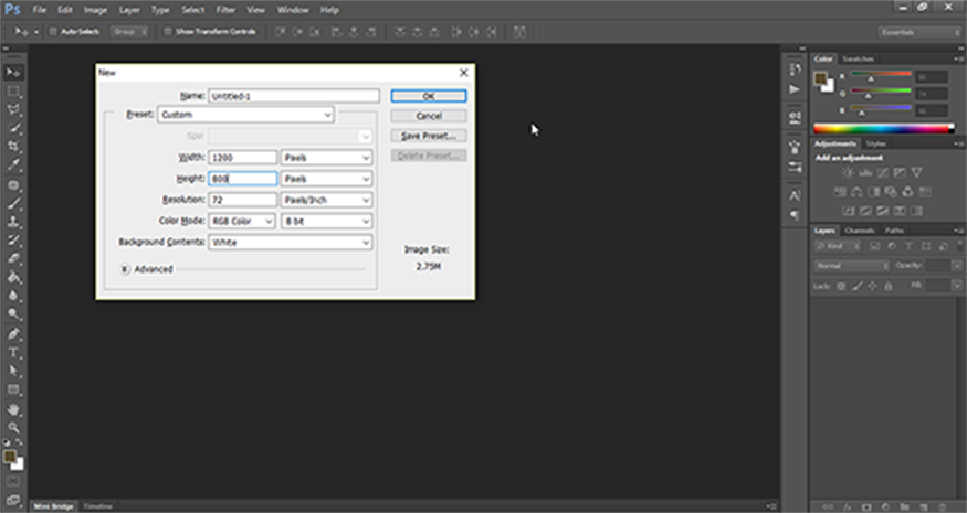 fill in the appropriate parameters