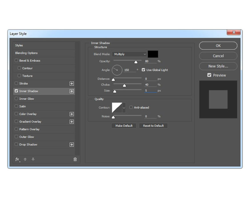 select Blending Options