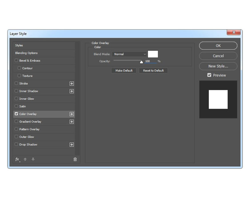 select Blending Options