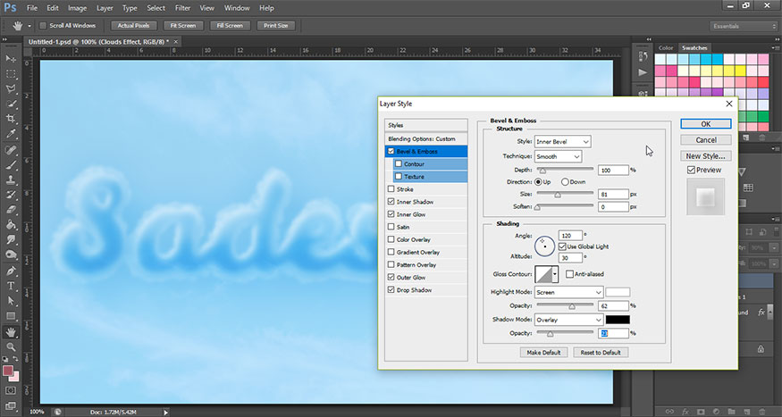 Bevel and Emboss 