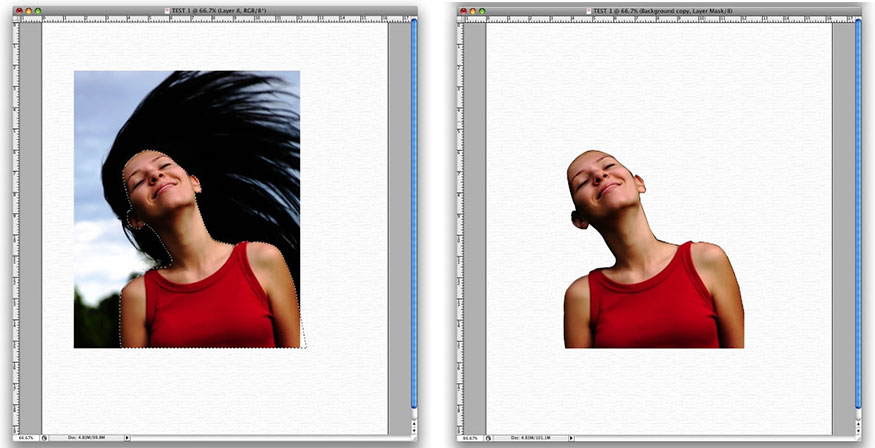 using the Path Tool (P) or Polygonal Lasso Tool (L).