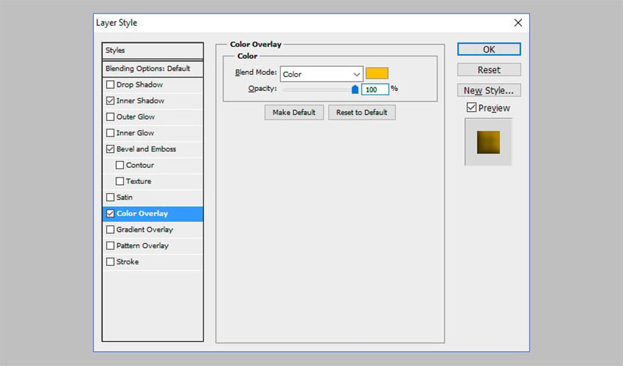 Bevel and Emboss (color #ffffff and code #000000)