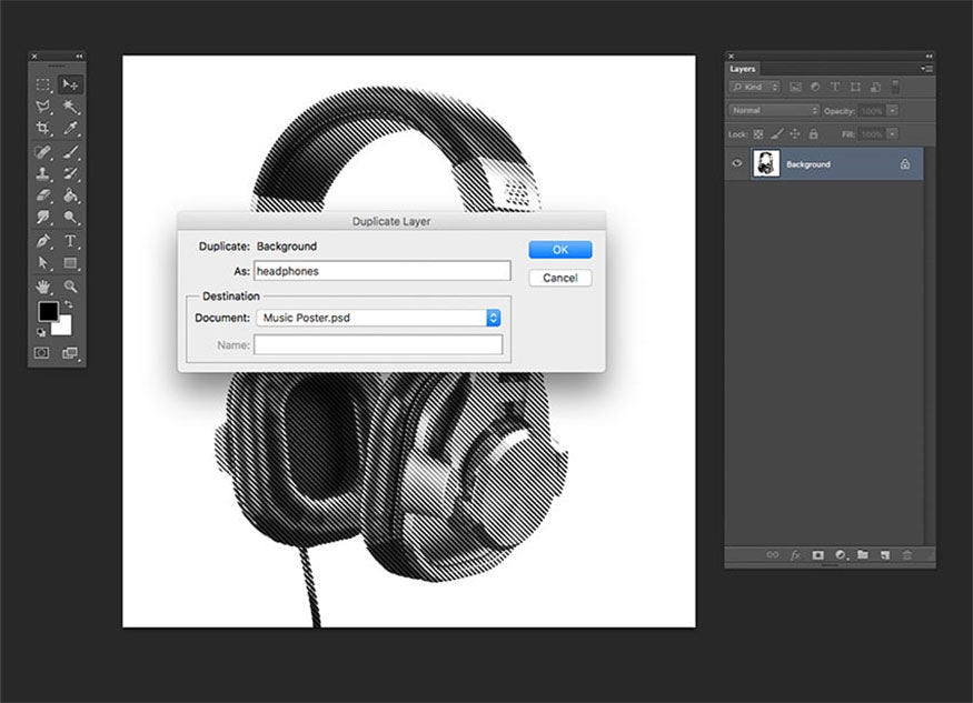 click Duplicate Layer. When the Duplicate Layer window opens
