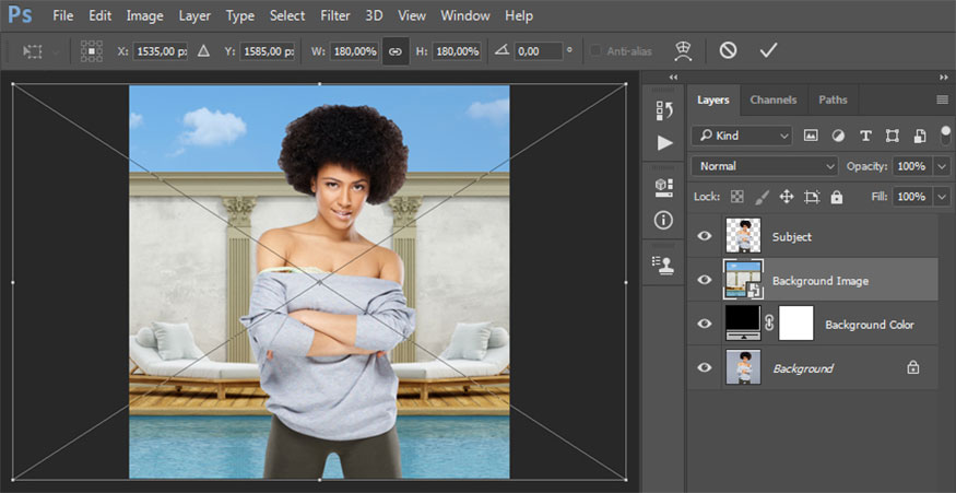 select the image from the second available image link and click Place